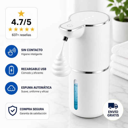 Dispensador Automático de Jabón Sin Contacto